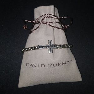 Men's David Yurman Bracelet with Black Diamonds